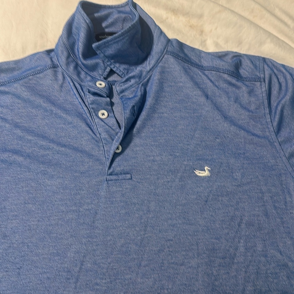 Southern Marsh performance polo size small. Blue.